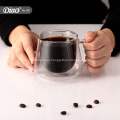 Double Wall Glass Coffee Cup with Handle